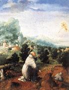 Jan van Scorel The Stigmata of St.Francis painting